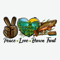 Peace Love Brown Trout Urban Heavy Tee | Teevron