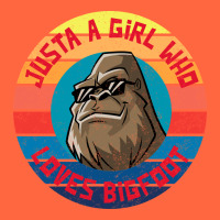 Retro Sunset Just A Girl Who Loves Bigfoot Premium Hoodie | Teevron