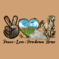 Peace Love Percheron Horse Vintage Tee | Teevron