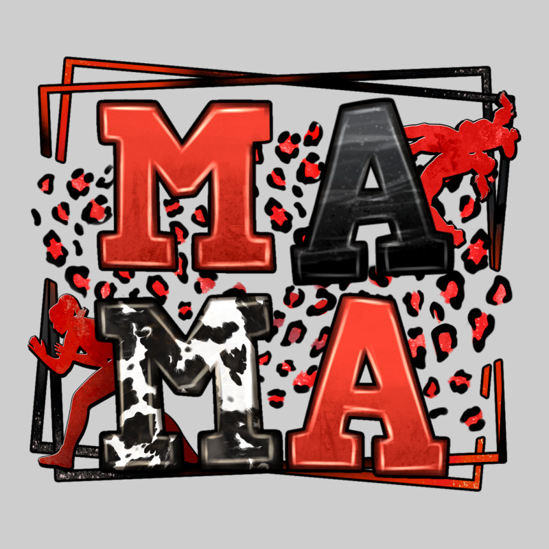 Wrestling Mama Red And Black Premium Tee by LillyAllenDesigns | Teevron