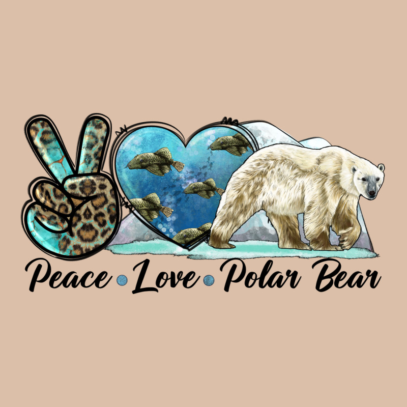 Peace Love Polar Bear Urban Heavy Tee by LillyAllenDesigns | Teevron