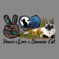 Peace Love Siamese Cat Vintage Tee | Teevron