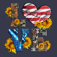 Love With Sunflowers And Usa Flag Long Sleeve Tee | Teevron