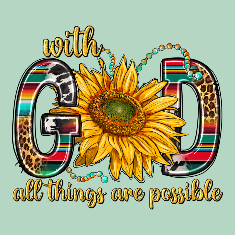 With God All Things Are Possible With Sunflower Bbs Classic Tee by BundleAndBundleShop | Teevron