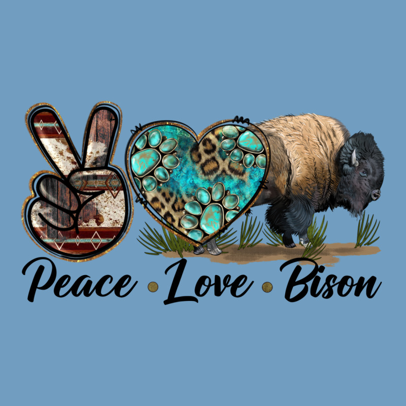Peace Llve Bison Urban Heavy Tee by LillyAllenDesigns | Teevron