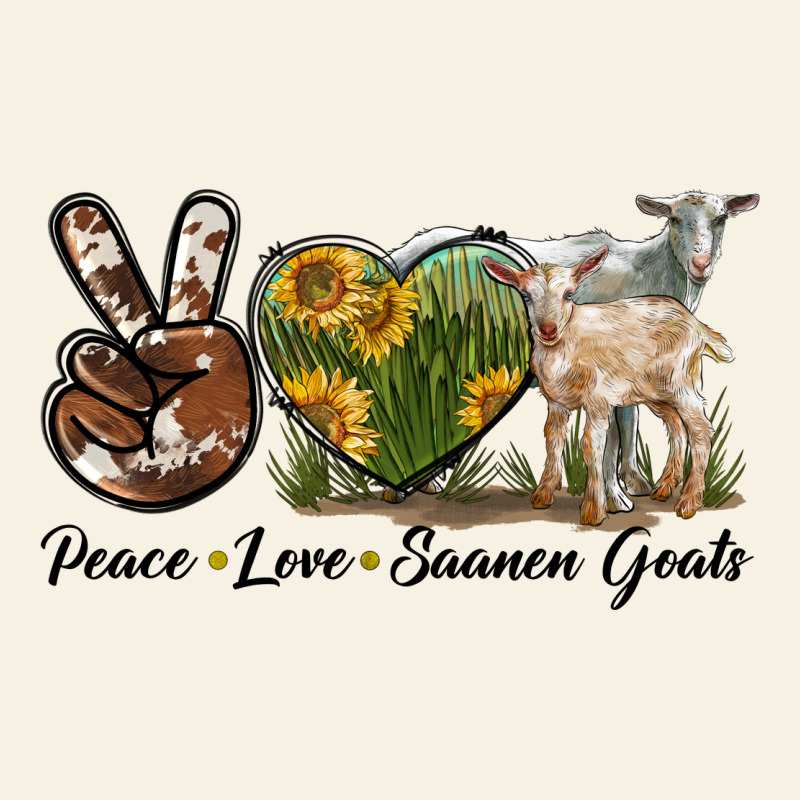 Peace Love Saanen Goats Vintage Tee by LillyAllenDesigns | Teevron