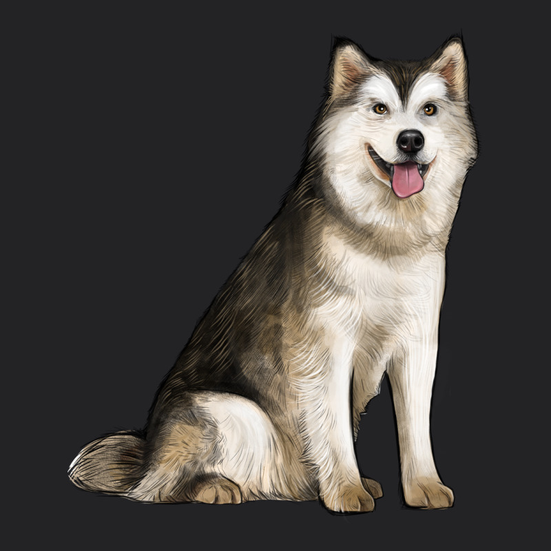 Alaskan Malamute Dog Vintage Tee by LillyAllenDesigns | Teevron