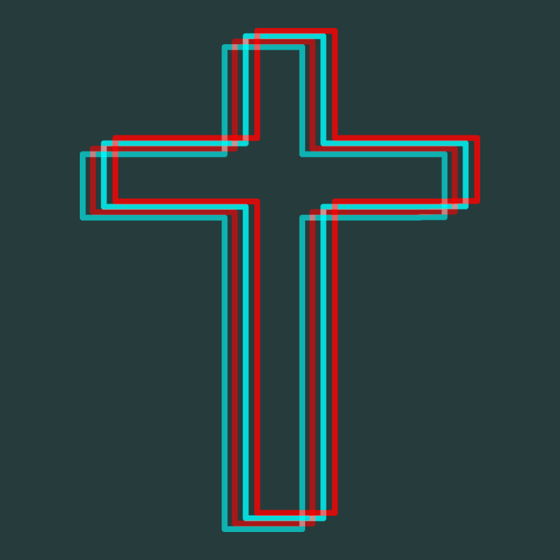 A Neon Christian Cross Premium Hoodie by artisFamous | Teevron