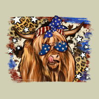 4th Of July Highland Cattle Heavy Core Tee | Teevron