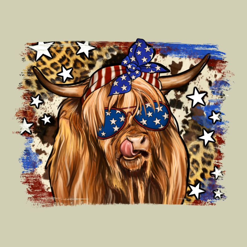 4th Of July Highland Cattle Heavy Core Tee by RanaPortraitStore | Teevron