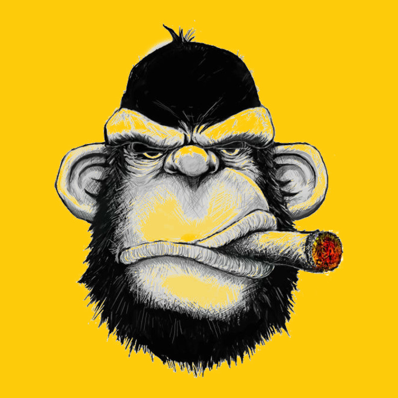 Monkey Smoking Premium Hoodie by artisFamous | Teevron