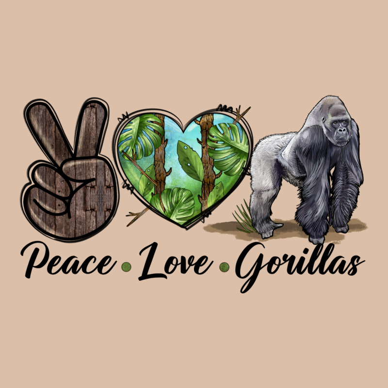Peace Love Gorillas Urban Heavy Tee by LillyAllenDesigns | Teevron