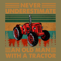 Never Underestimate An Old Man With A Tractor Retro Vintage Premium Hoodie | Teevron