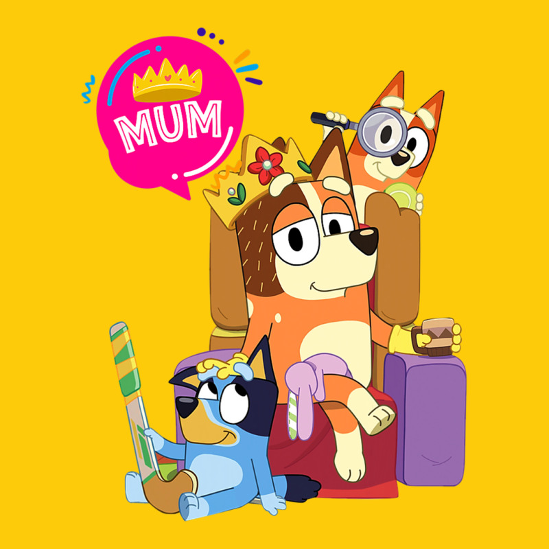 Bluey Mom Dad Funny Queen For Family Lover T Shirt Premium Hoodie by artisFamous | Teevron