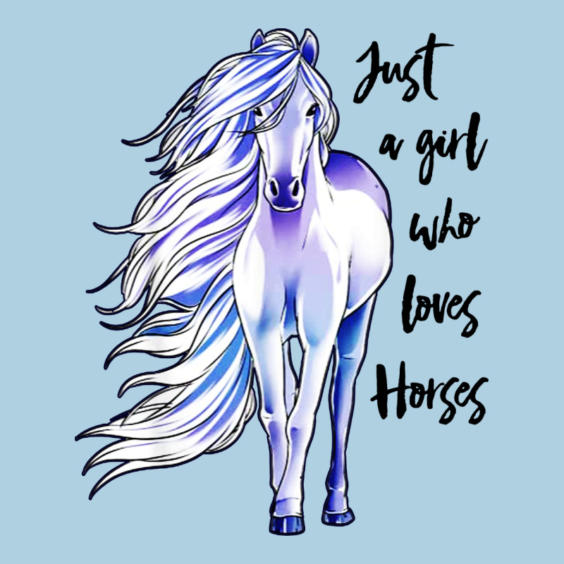 Just A Girl Who Loves Horses Premium Hoodie by artisFamous | Teevron