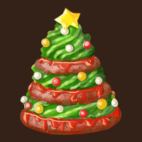 Green Chocolate Christmas Cookie Cake Heavy Core Tee | Teevron