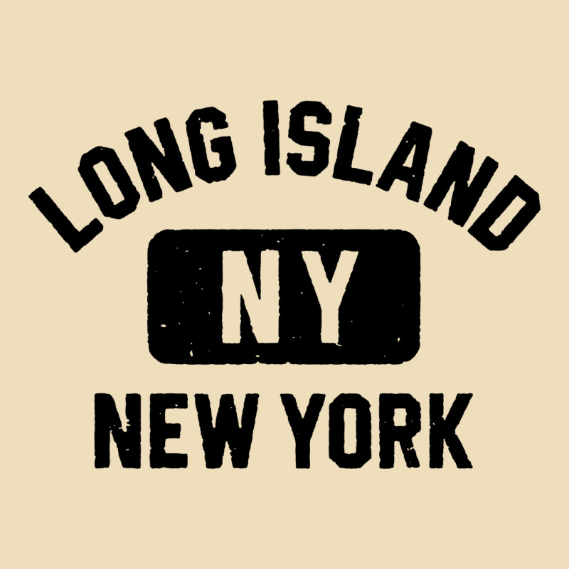 Long Island Ny Gym Style Distressed Amber Print Premium Hoodie by artisFamous | Teevron