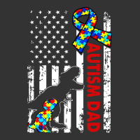 mens distressed dinosaur autism dad usa flag | Teevron