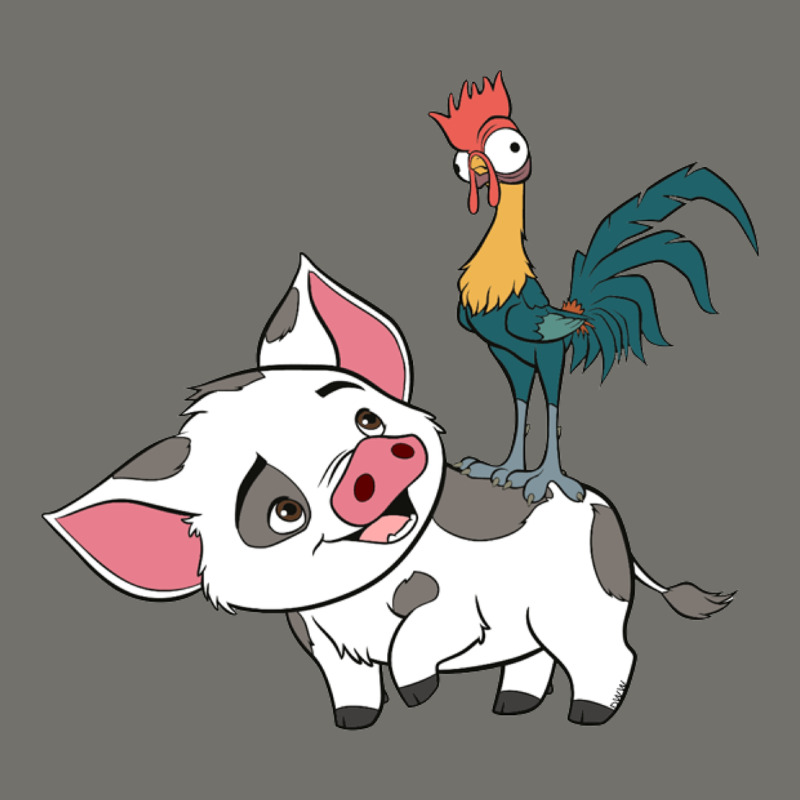 Hei Hei Rooster And Pig Funny Cartoon Premium Hoodie by artisFamous | Teevron