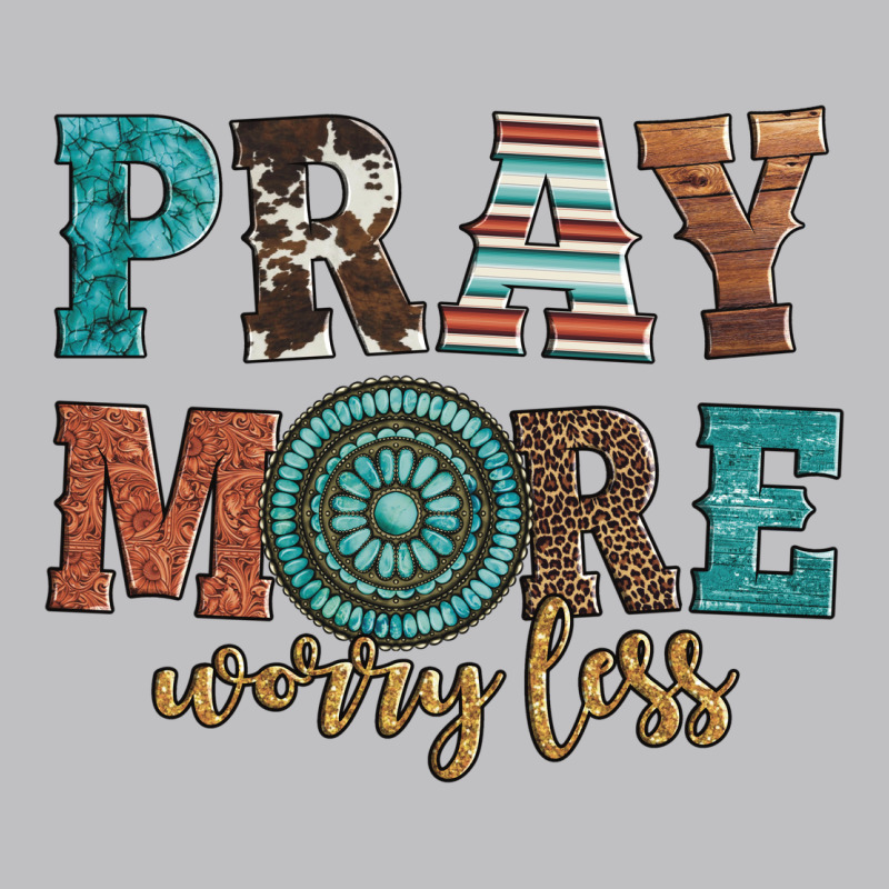 Pray More Worry Less Long Sleeve Tee by Artiststas | Teevron