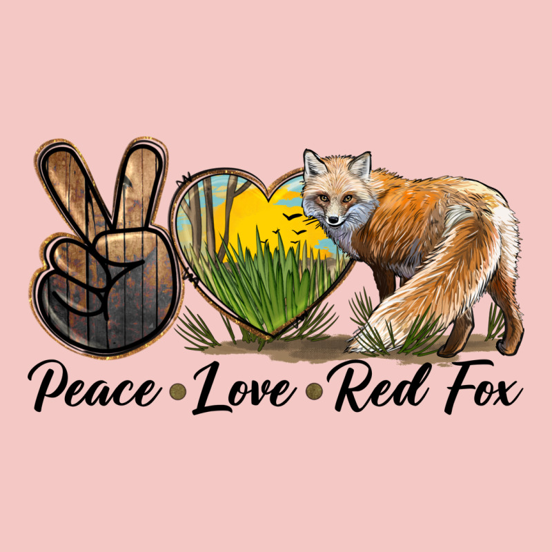 Peace Love Red Fox Urban Heavy Tee by LillyAllenDesigns | Teevron