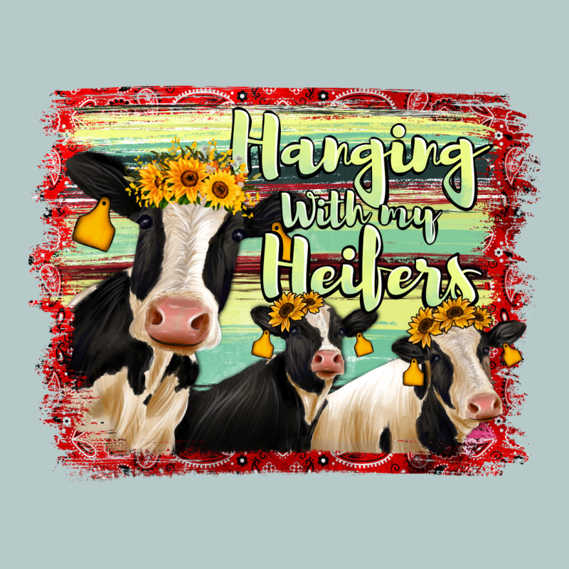 Hanging With My Heifers Holstein Cows Heavy Core Tee by RanaPortraitStore | Teevron