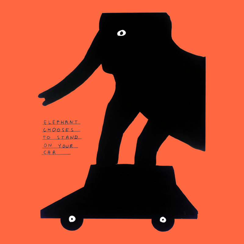 Elephant Black To Stand On Your Car Premium Hoodie by artisFamous | Teevron