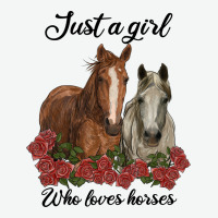 Just A Girl Who Loves Horses No Background Urban Heavy Tee | Teevron