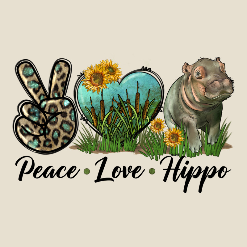 Peace Love Hippo Urban Heavy Tee by LillyAllenDesigns | Teevron