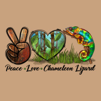 Peace Love Chameleon Lizard Vintage Tee | Teevron