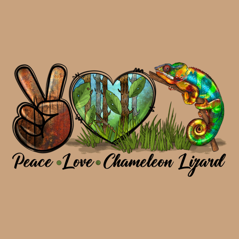 Peace Love Chameleon Lizard Vintage Tee by LillyAllenDesigns | Teevron