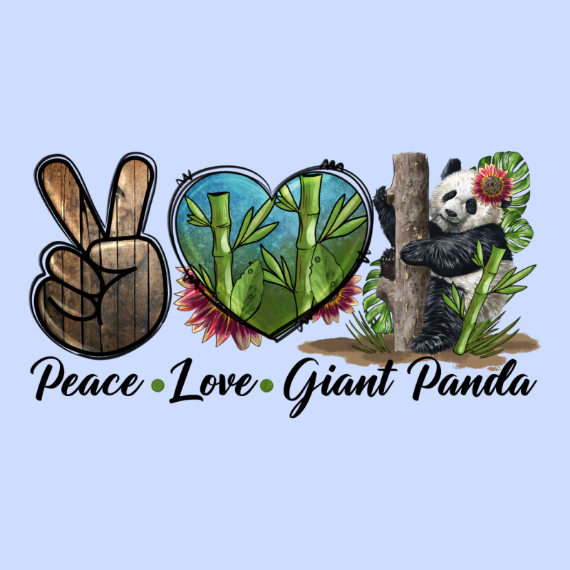 Peace Love Giant Panda Urban Heavy Tee by LillyAllenDesigns | Teevron