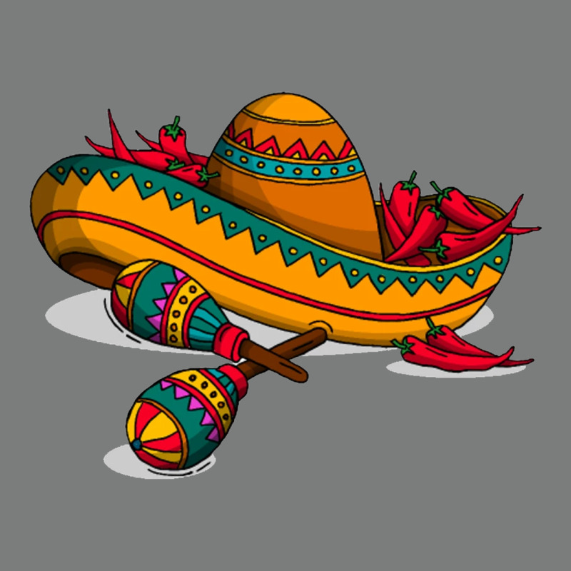 Maracas Sombrero Mexican Premium Hoodie by artisFamous | Teevron