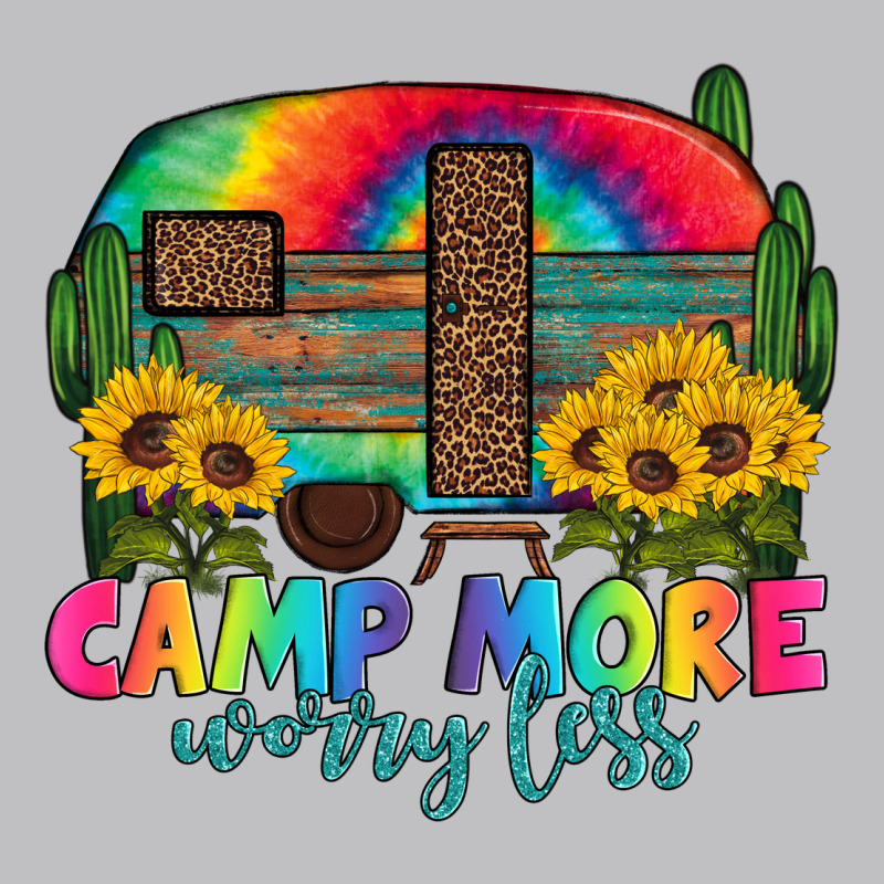 Camp More Worry Less With Caravan Long Sleeve Tee by Artiststas | Teevron