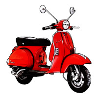 classic italian vespa scooter | Teevron