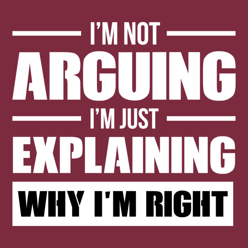 I'm Not Arguing I'm Just Explaining Why I'm Right Funny Premium Hoodie by artisFamous | Teevron