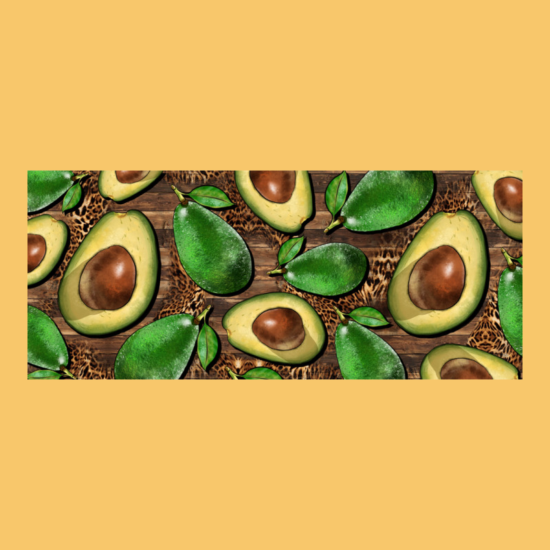 Avocados With Wood And Leopard Background 15 Oz Mug Vintage Hoodie by BarkalooDesign | Teevron