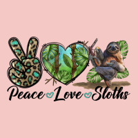 Peace Love Sloths Urban Heavy Tee | Teevron