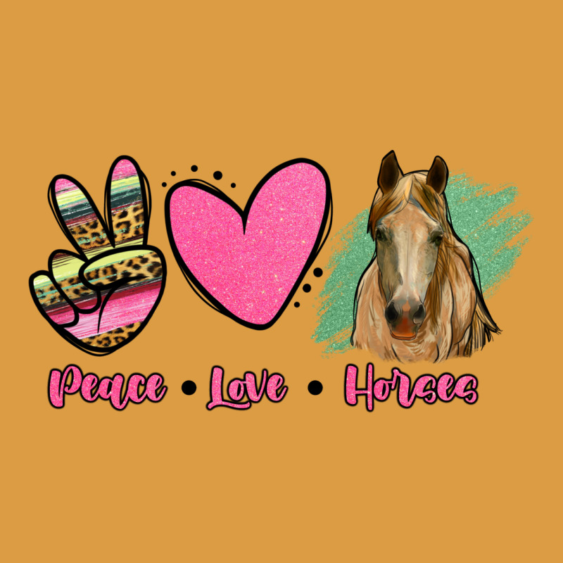 Peace Love Horses Urban Heavy Tee by RanaPortraitStore | Teevron