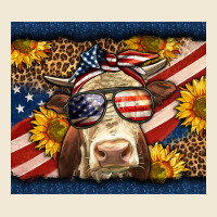 Western 4th Of July Cow Premium Tee | Teevron