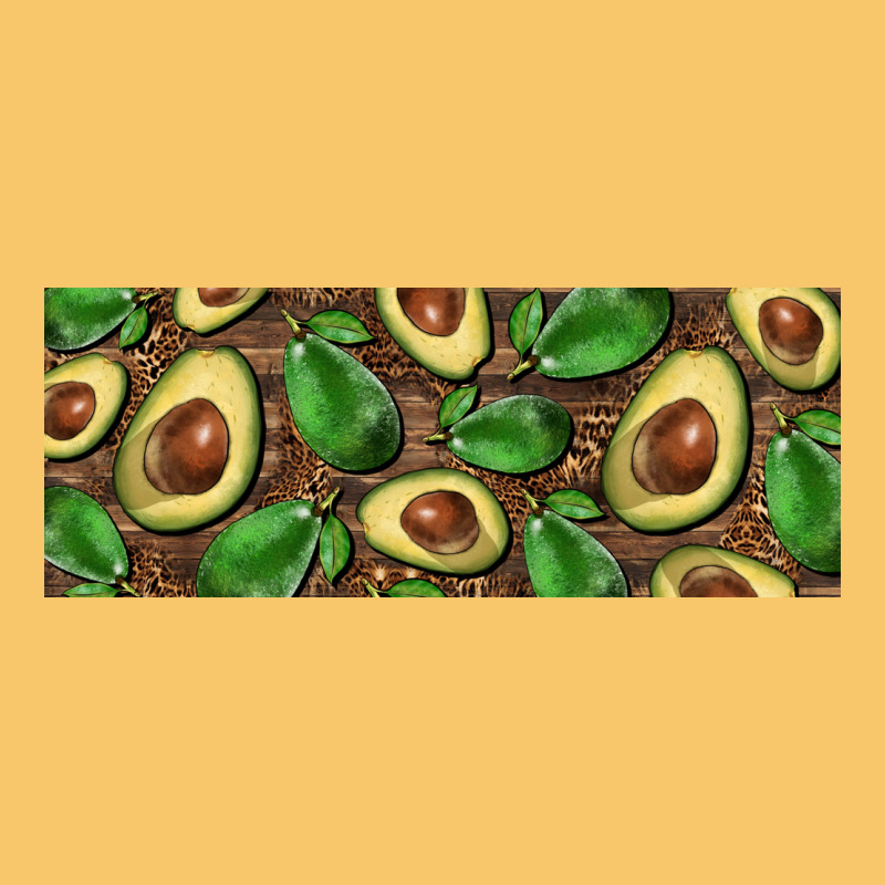 Avocados With Wood And Leopard Background 11 Oz Mug Vintage Hoodie by BarkalooDesign | Teevron