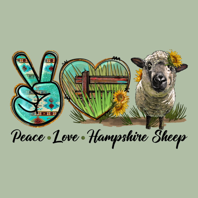 Peace Love Hampshire Sheep Urban Heavy Tee by LillyAllenDesigns | Teevron