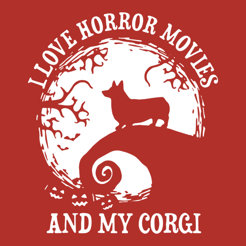 I Love Horror Movies And My Corgi Funny Corgi Premium Hoodie by artisFamous | Teevron