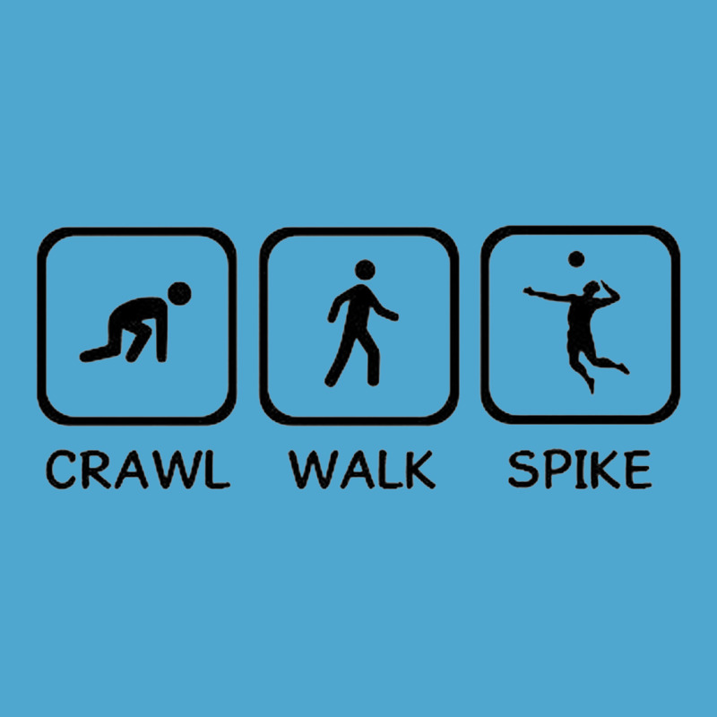 Crawl Walk Spike Volleyball Premium Hoodie by artisFamous | Teevron