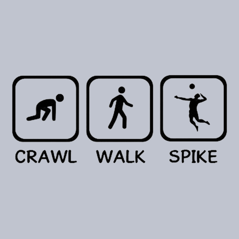 Crawl Walk Spike Volleyball Premium Hoodie by artisFamous | Teevron