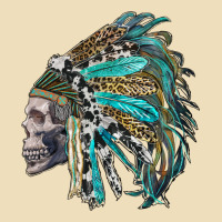 Western Indian Headdress With Skull Premium Hoodie | Teevron