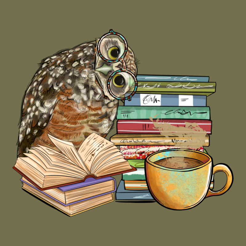 Owl And Books Vintage Hoodie by BarkalooDesign | Teevron