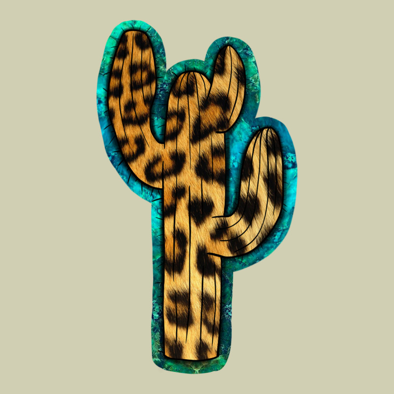 Turquoise Leopard Cactus Heavy Core Tee by RanaPortraitStore | Teevron
