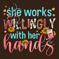 She Works Willingly With Her Hands Heavy Core Tee | Teevron