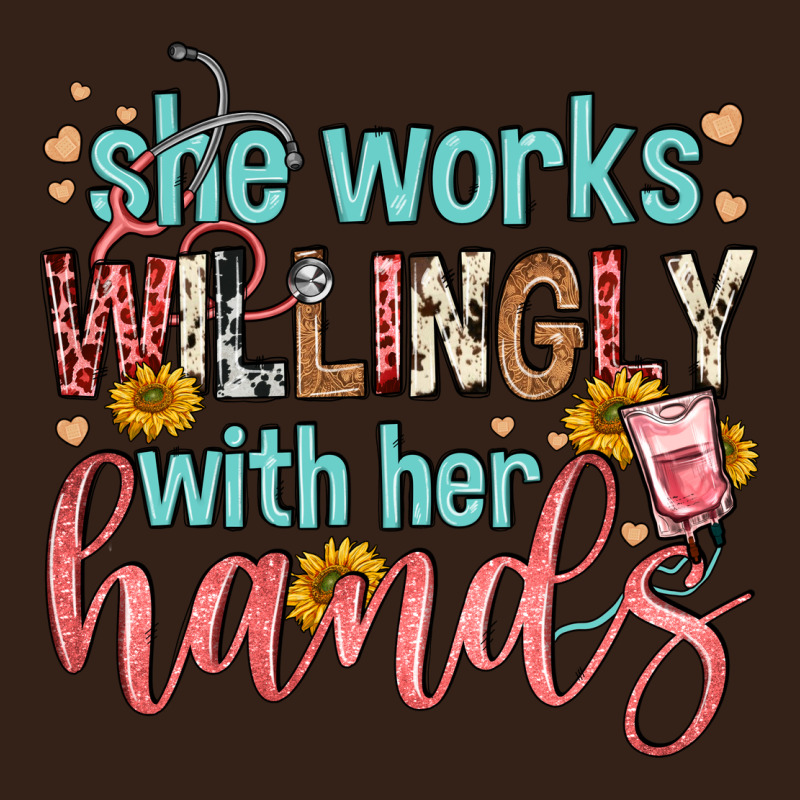 She Works Willingly With Her Hands Heavy Core Tee by FaDigitalArtStudio | Teevron